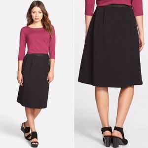 Eileen Fisher Ponte Knit Pull On Milano Skirt Sz S